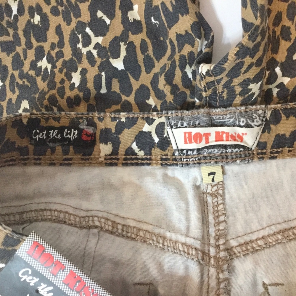 HOT KISS Leopard Print Jeans Pants Skinny Sz 7 NWT - Picture 8 of 8